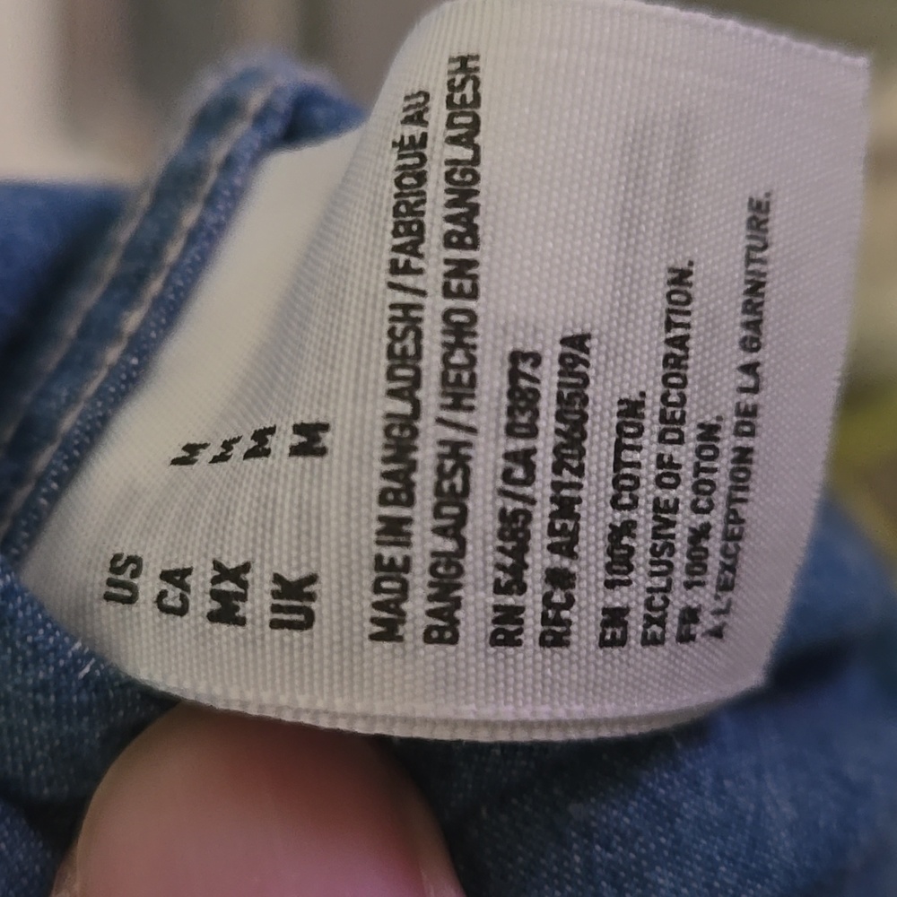 American Eagle Outfitters  Blue Short Sleeve Shirt - Picture 7 of 9
